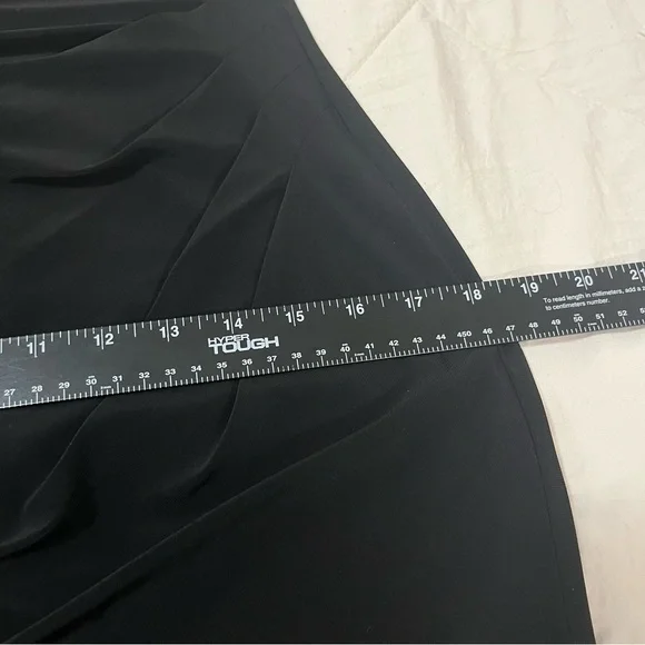 Lauren Ralph Lauren Women’s Classy Black Jersey Stretch Cowlneck Dress Size 8 - Picture 5 of 9